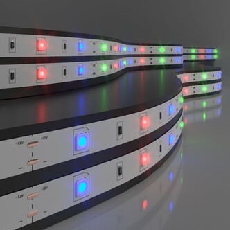 ELEKTROSTANDART Лента светодиодная 30Led 7,2W IP20 мульти (5050 12V 30Led 7,2W IP20) (цена за 1м)