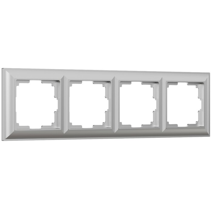 Werkel W0042206  Рамка на 4 поста (серебряный)