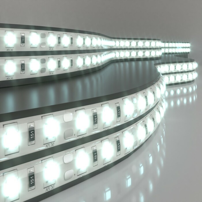 ELEKTROSTANDART Лента свет60Led 14,4W IP65 6500K холодн белый (5050 12V 60Led 14,4W IP65)(цена за 1м