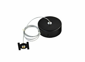DONOLUX Комплект подвесной для магнитного шинопровода. Цвет черный, D80 мм, L1500мм