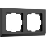 Werkel W0021808  Рамка на 2 поста (черный)