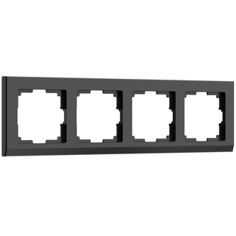 Werkel W0041808  Рамка на 4 поста (черный)