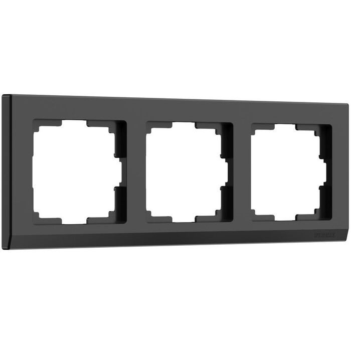 Werkel W0031808  Рамка на 3 поста (черный)