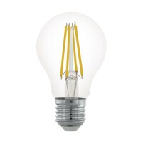 EGLO Лампа светодиодная филаментная диммируемая A60, 6W (E27), 2700K, 806lm, прозрачный