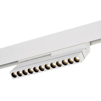 ST805.536.12 Магнитный трековый светильник Белый LED 1*12W 3000K 450Lm Ra>90 36° IP20 L220xW22xH117 