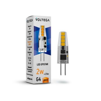 Лампочка Capsule G4 2W 12V 2800K 7142 VG9-K1G4warm2W-12