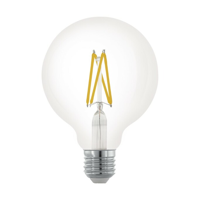 EGLO Лампа светодиодная филаментная диммируемая G95, 6W (E27), 2700K, 806lm, прозрачный