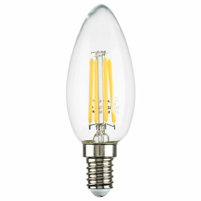 LIGHTSTAR 933502 Лампа LED 220V C35 E14  6W=65W 360G CL 3000K 20000H