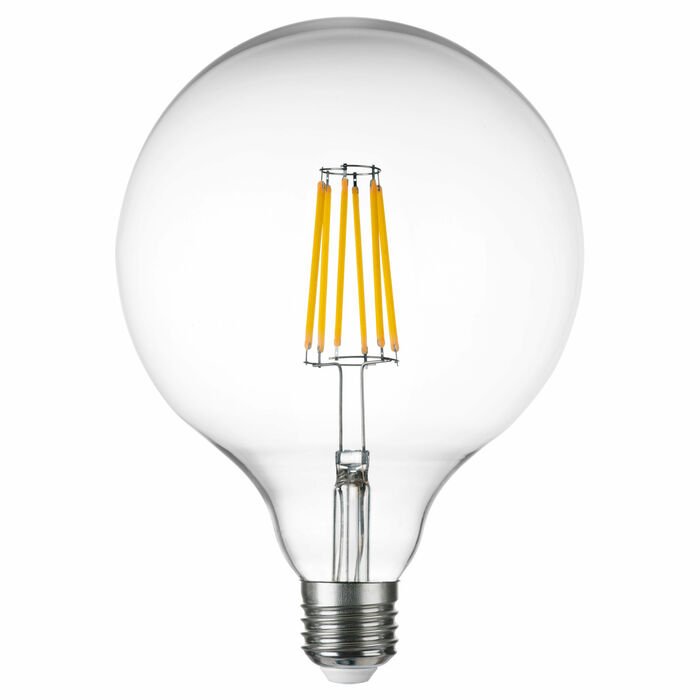 LIGHTSTAR 933204 Лампа энергосберегающая LED FILAMENT 220V G125 E27 10W=100W 920LM 360G CL 4000K