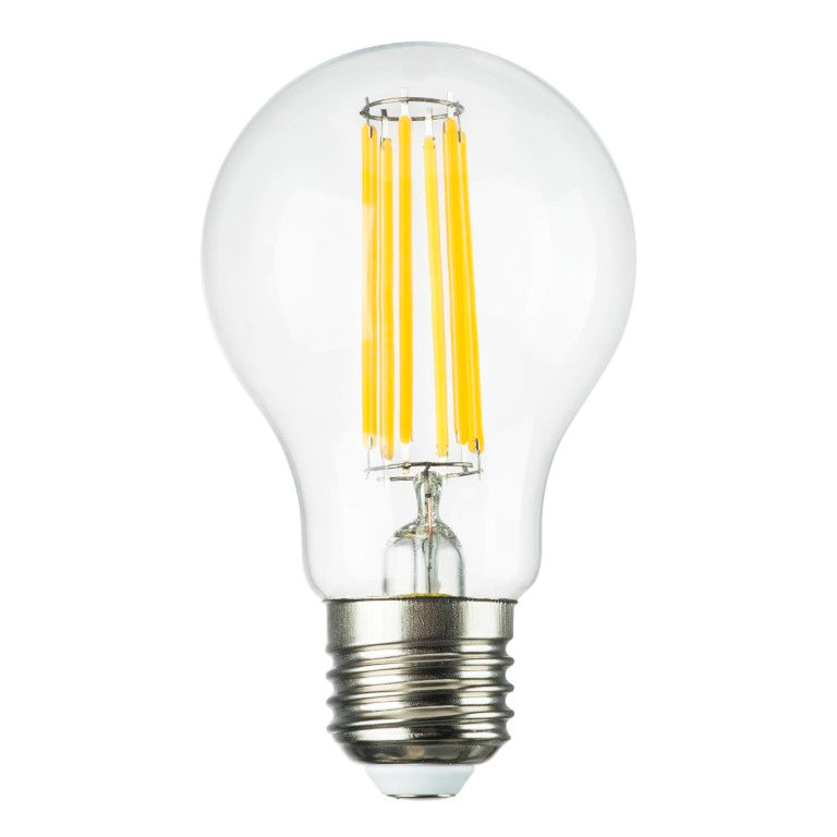 LIGHTSTAR 933002 Лампа энергосберегающая LED FILAMENT 220V A60 E27 8W=80W 810LM 360G CL 3000K 15000H