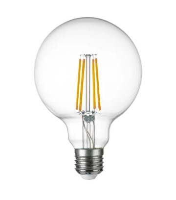 LIGHTSTAR 933104 Лампа энергосберегающая LED FILAMENT 220V G95 E27 8W=80W 720LM 360G CL 4000K 30000H