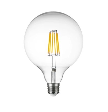 LIGHTSTAR 933202 Лампа энергосберегающая LED FILAMENT 220V G125 E27 10W=100W 920LM 360G CL 3000K