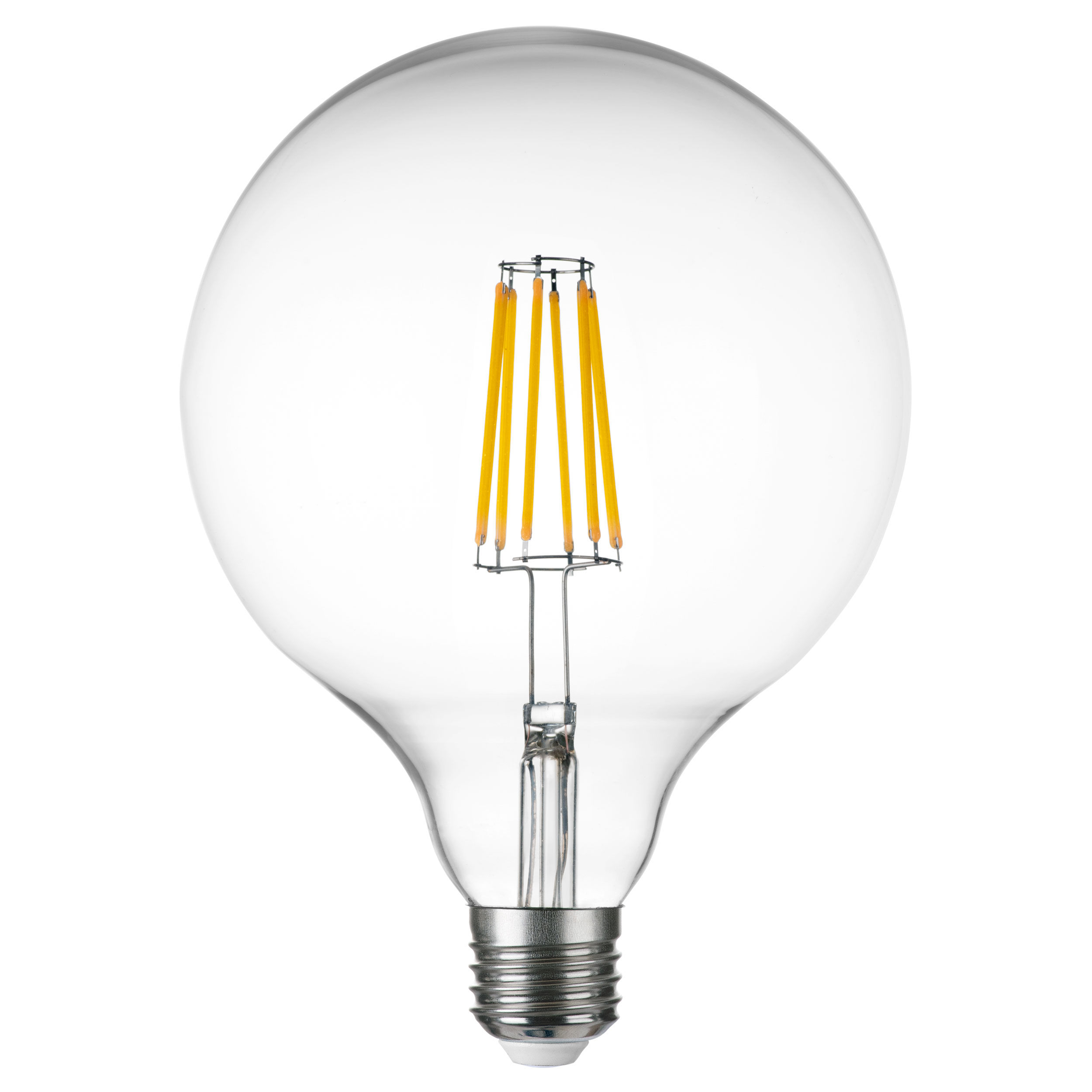 LIGHTSTAR 933204 Лампа энергосберегающая LED FILAMENT 220V G125 E27 10W=100W 920LM 360G CL 4000K