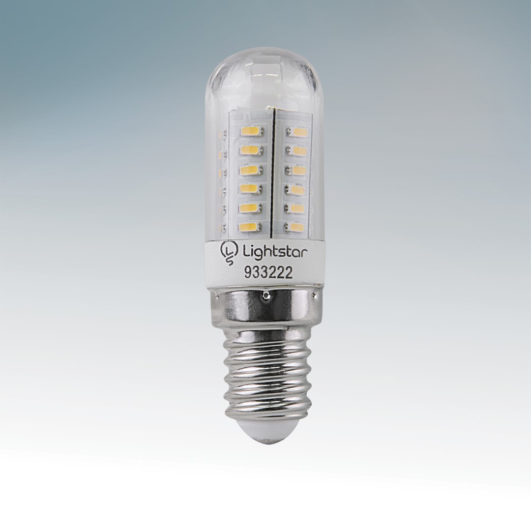 LIGHTSTAR 933222 Лампа LED 220V JC Е14  3.2W=30W 360G CL 2800K 20000H