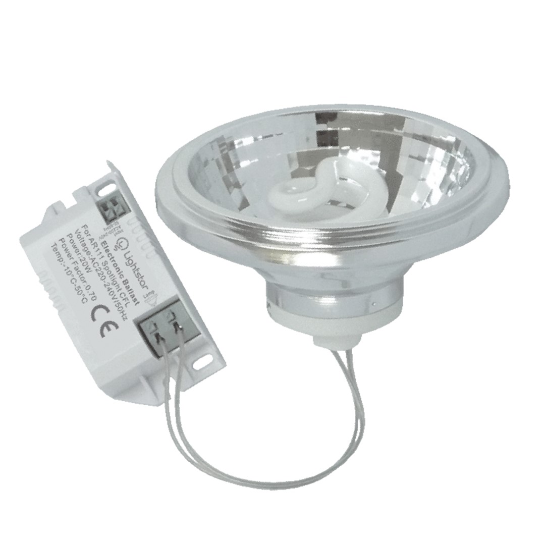 LIGHTSTAR 928472 Лампа CFL 220V AR111 20W EX.DR RA80 2700K 8000H