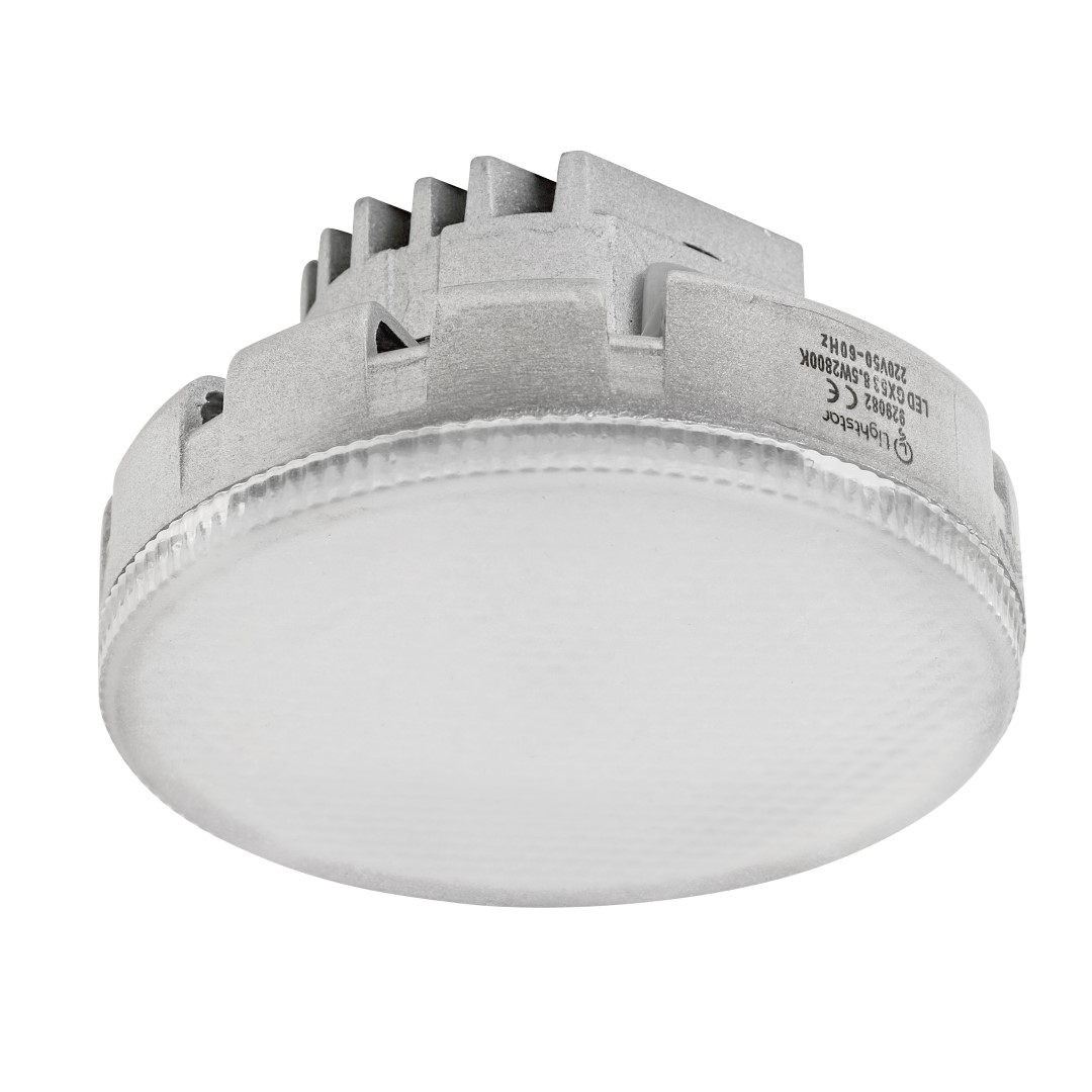LIGHTSTAR 929084 Лампа LED 220V TABL GX53 8.5W =80W 180G FR 4200K 20000H