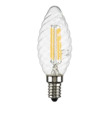 LIGHTSTAR 933702 Лампа LED FILAMENT 220V C35 E14 6W=65W 400-430LM 360G CL 3000K 30000H (в комплекте)