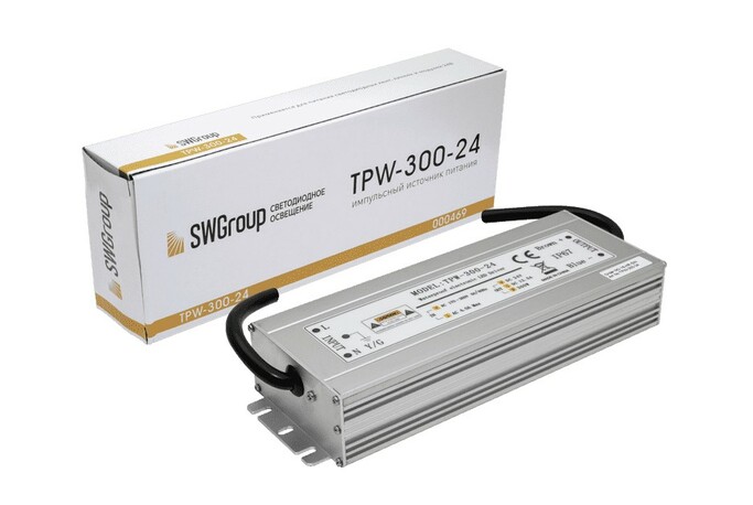 Блок питания 24 Вольт 300Ватт для диодных лент TPW-300-24