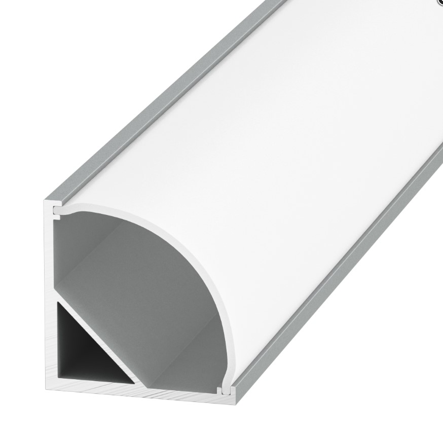 Алюминиевый профиль накладной угловой BEST SF-1616 2000x16x16 мм