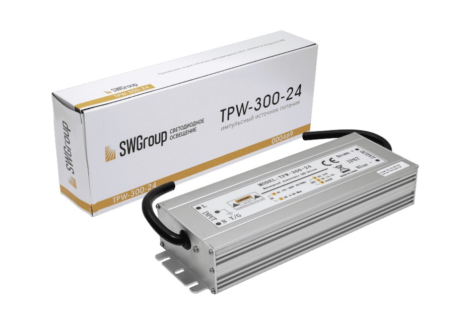 Блок питания 24 Вольт 300Ватт для диодных лент TPW-300-24