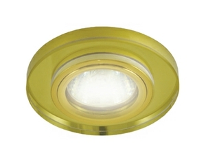 Светильник TDM SQ0359-0056 встр. GU5.3 MR16 50W  _желтый зол. декор стекло