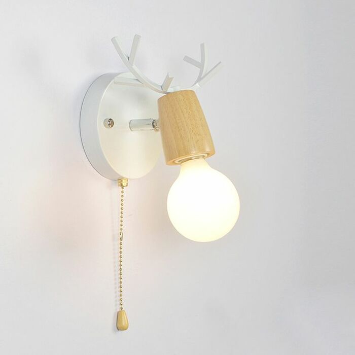 Бра С Рожками Deer A Switch White Light Wood By Imperiumloft