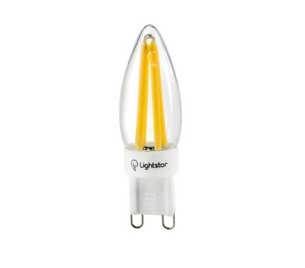 LIGHTSTAR 940474  Лампа LED 220V C35 G9 5W=40W 280LM 360G 4000-4500K  20000H (в комплекте)