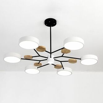 Люстра На Штанге Meade 6 Lamps White By Imperiumloft