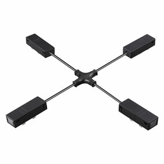 NOVOTECH 135315 PORT NT25 206 черный Гибкий токопроводящий соединитель &amp;quot X&amp;quot  IP20 90-240V VE