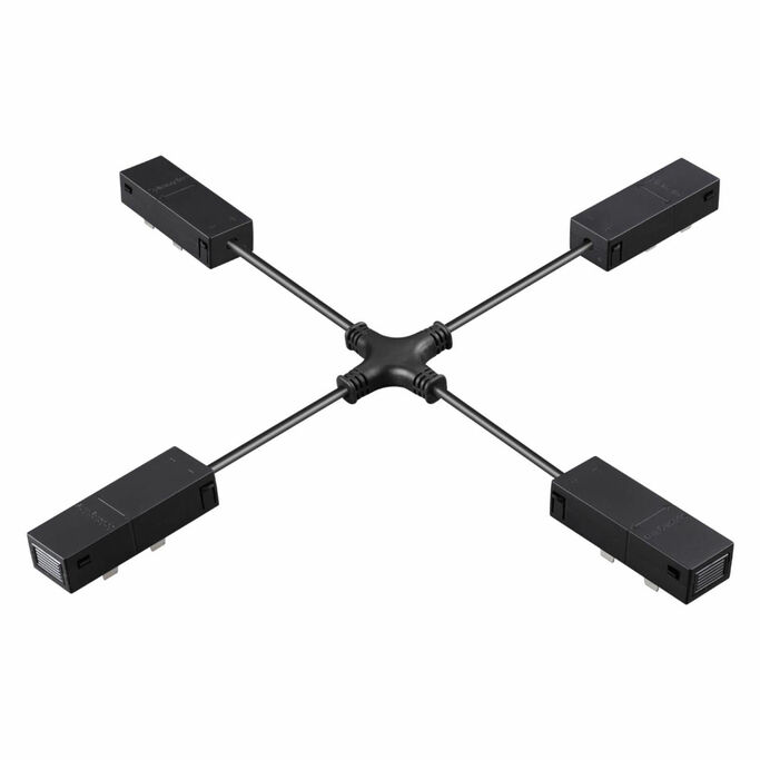 NOVOTECH 135315 PORT NT25 206 черный Гибкий токопроводящий соединитель &amp;quot X&amp;quot  IP20 90-240V VE