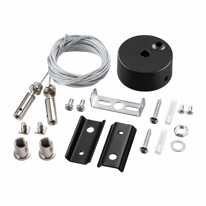 NOVOTECH 135316 PORT NT25 207 черный Подвесной комплект с 2-х метровыми тросами IP20 VECTOR