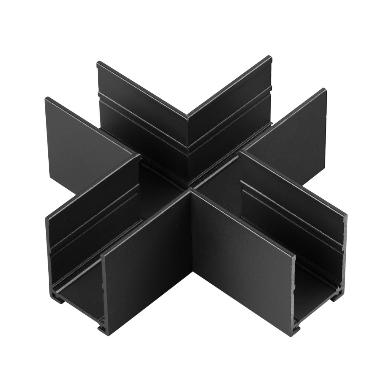 NOVOTECH 135309 PORT NT25 206 черный Соединитель &amp;quot X&amp;quot  (в комплекте соединительная планка 4ш