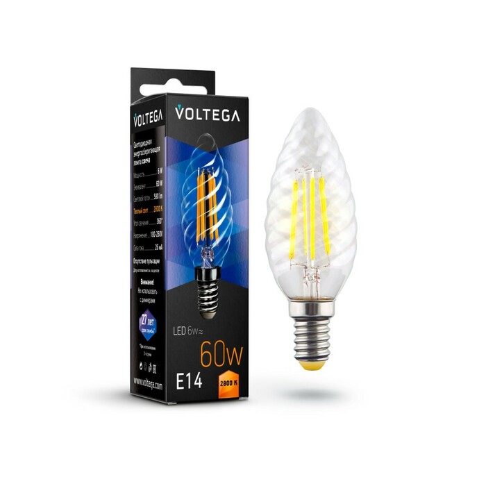 Лампочка Candle corn E14 6W 2800К 7027 VG10-CC1E14warm6W-F