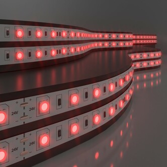 ELEKTROSTANDART 5050 24V 60Led 14,4W IP20   Лента светодиодная 60Led 14,4W IP20 красный (цена за 1м)