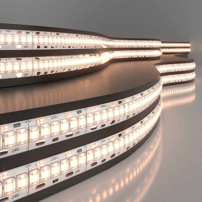 ELEKTROSTANDART 2835 24V 240Led 16W IP65 Лента свет 240Led 16W IP65 3300K тёплый белый(цена за 1м)