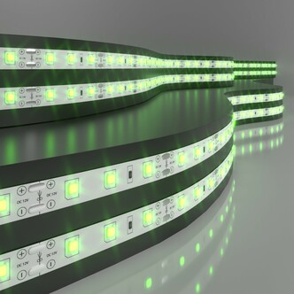 ELEKTROSTANDART Лента светодиодная 60Led 4,8W IP20 зеленый (2835 12V 60Led 4,8W IP20) (цена за 1м)