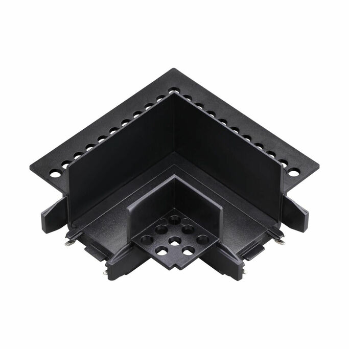 NOVOTECH 135280 SHINO NT24 174 черный Соединитель «L» токопроводящий для шинопровода в ГКЛ (для арт.