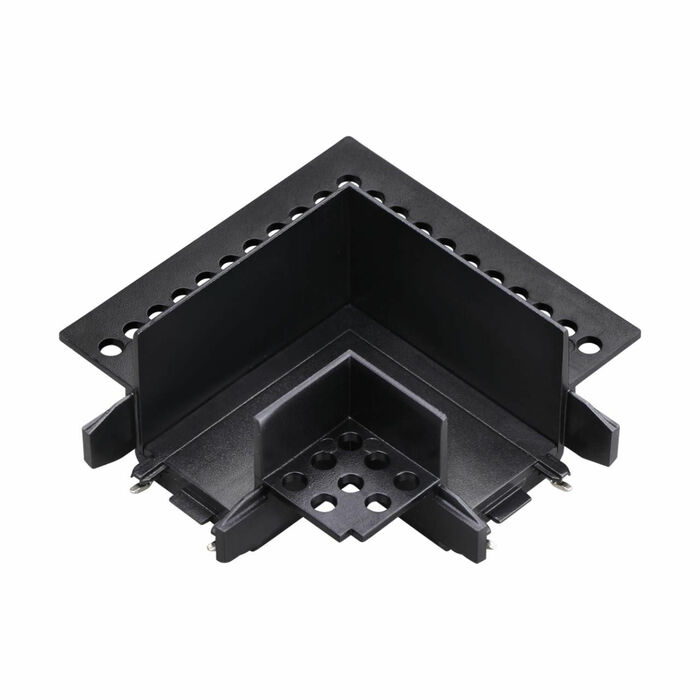 NOVOTECH 135280 SHINO NT24 174 черный Соединитель «L» токопроводящий для шинопровода в ГКЛ (для арт.