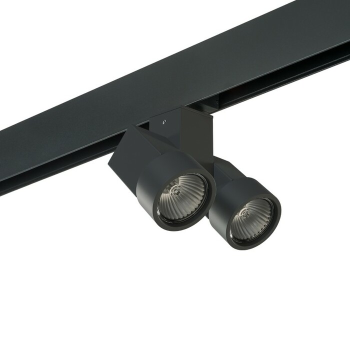 LIGHTSTAR PRO051037 Светильник д 1-фазн трека ILLUMO HP16X2 ЧЕРНЫЙ (595027+051037)