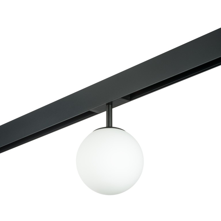 LIGHTSTAR PRO110107 Светильник д 1-фазн трека TETA ЧЕРНЫЙ БЕЛЫЙ E14 D138 PRO (595107+595110)