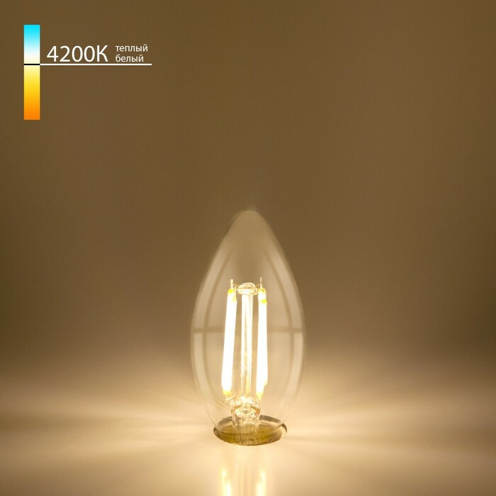 ELEKTROSTANDART BLE1412   Светодиодная лампа Свеча 7W 4200K E14 (C35 прозрачный)