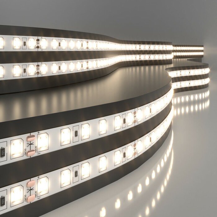 ELEKTROSTANDART 2835 24V 120Led 9,6W IP20 Лента свет 120Led 9,6W IP20 3300K тёплый белый(цена за 1м)