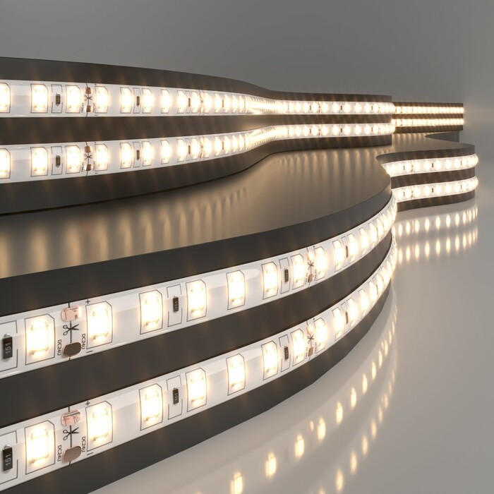 ELEKTROSTANDART 2835 24V 120Led 9,6W IP65 Лента свет 120Led 9,6W IP65 3300K тёплый белый(цена за 1м)