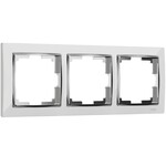 Werkel W0031901  Рамка на 3 поста Snabb (белый хром)