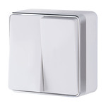 Werkel W5020001  Выключатель двухклавишный Gallant (белый)