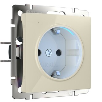 Werkel W1171403  Розетка с подсветкой (слоновая кость)