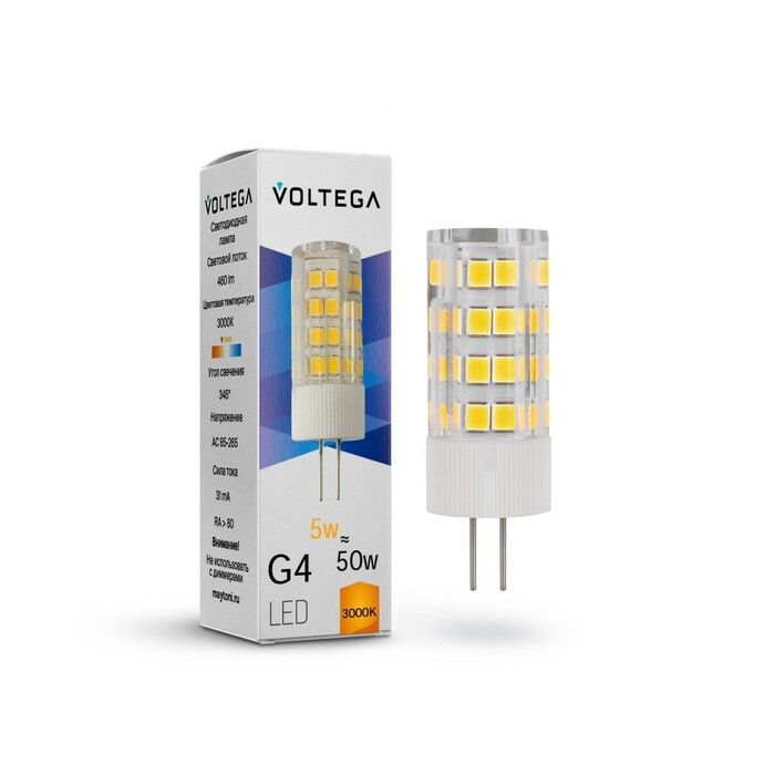 VOLTEGA 7183 VG9-K3G4warm5W Simple  Capsule 5W 3000K G4