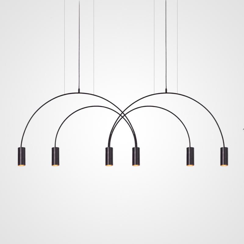 Подвесной Светильник Arc 6 Black By Imperiumloft