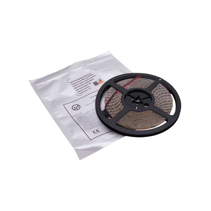 Лента св д SWG2120-12-9.6-W-65 120 LED м  9,6 Вт м 12В IP65  xолод. белый (00-00001696)