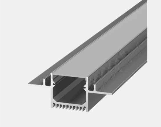Алюминиевый профиль встраиваемый LG35-R + экран + заглушки (2,5м) 010361 